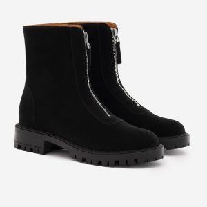 Jenna Zip Up Boots - Women's Water-Repellent Suede