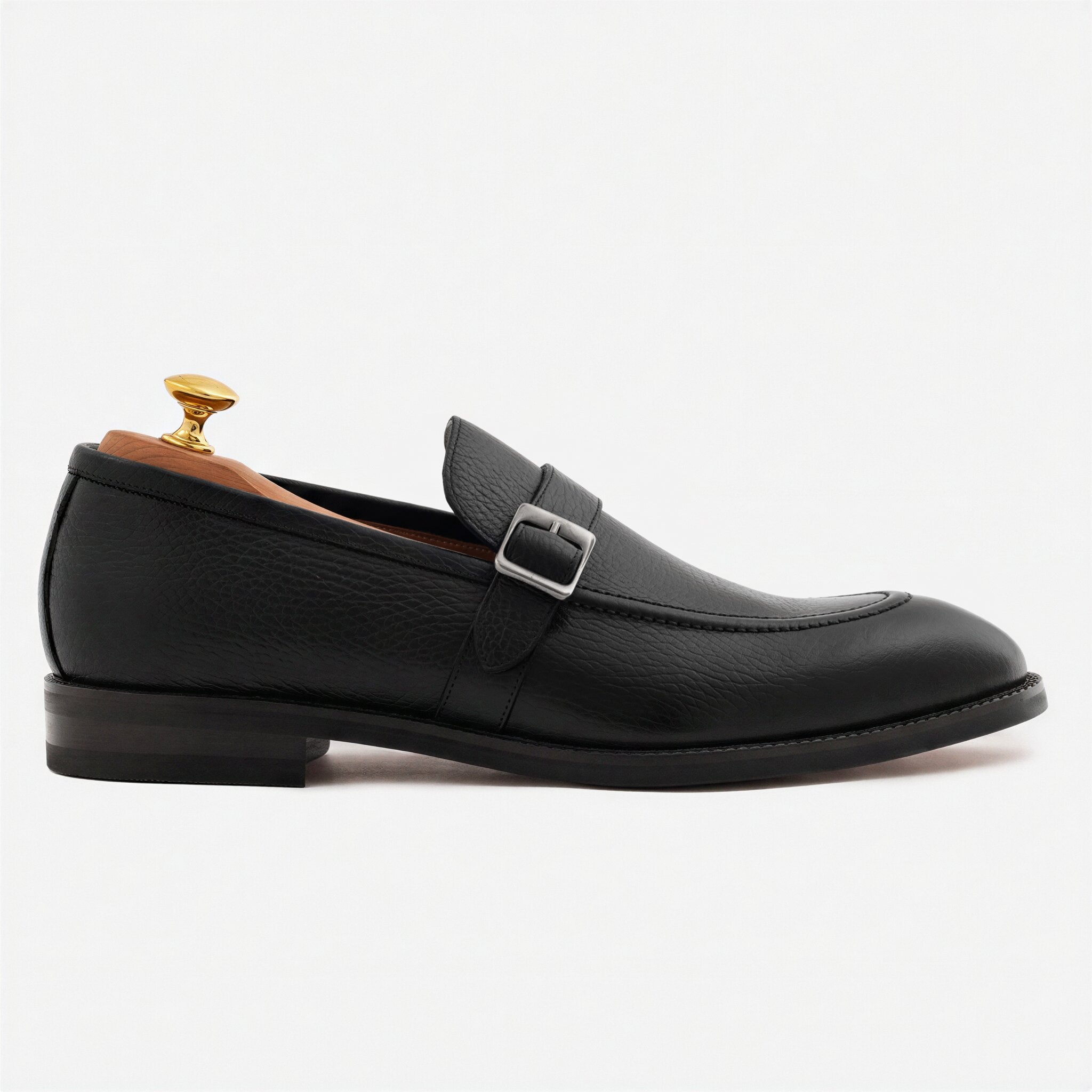 Archie Belted Loafer - Men's  Pebbled Leather - Image 14