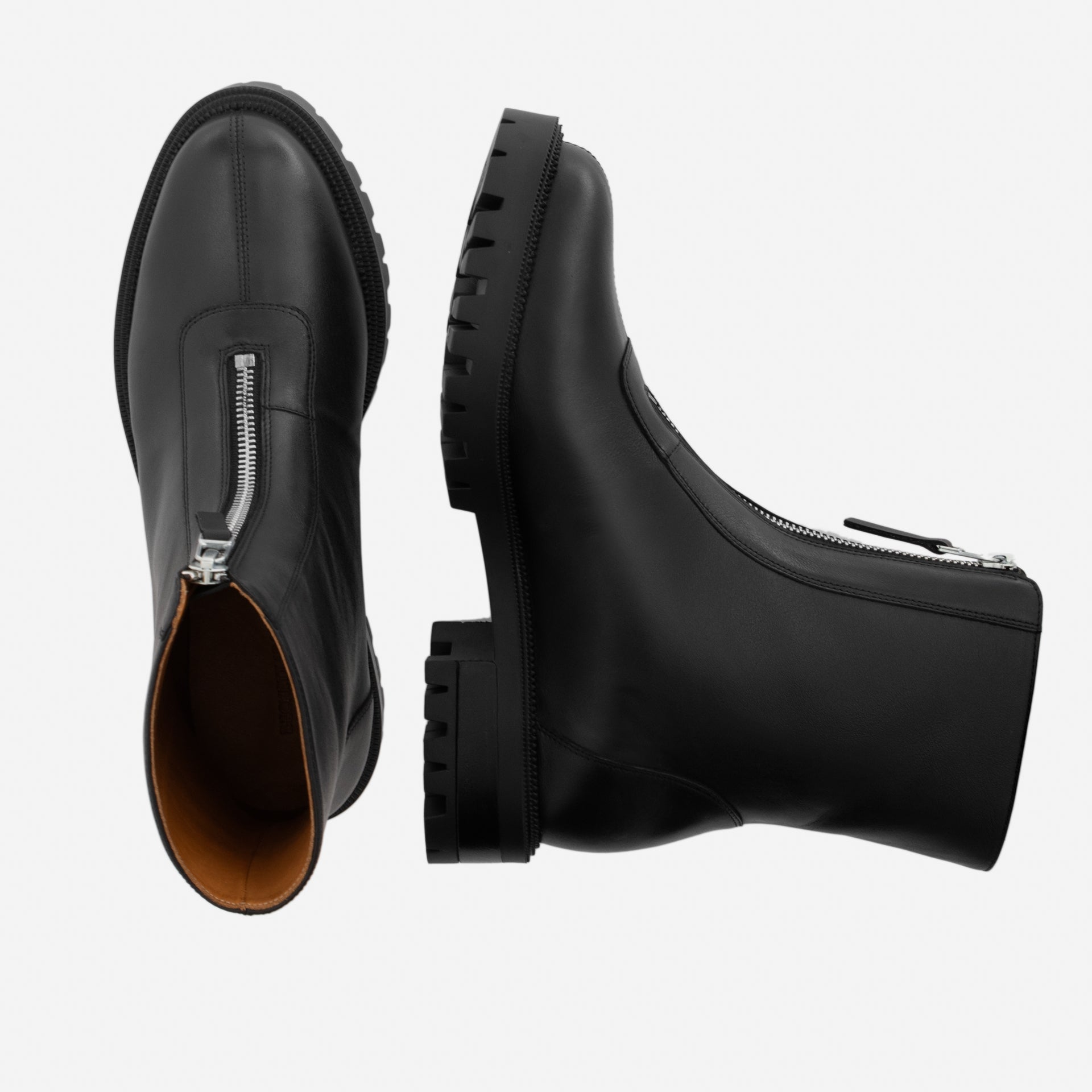 Jenna Zip Up Boots - Women's  Full-Grain Leather - Image 4
