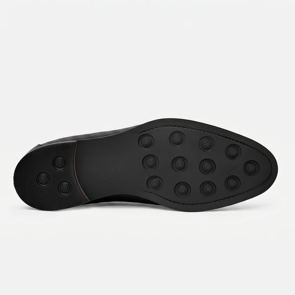 Archie Belted Loafer - Men's  Pebbled Leather - Image 18