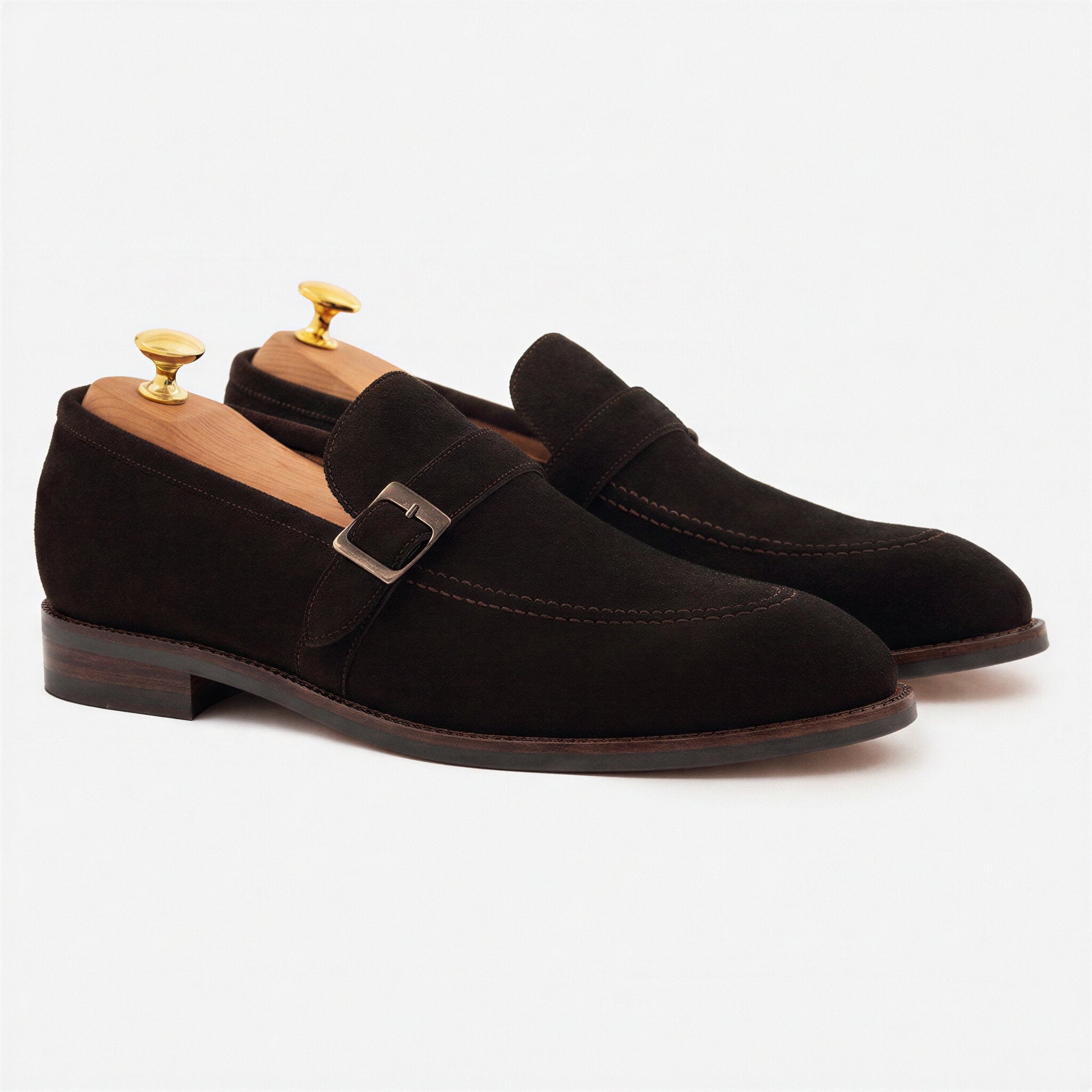 Archie Belted Loafer - Men's Water-Repellent Suede - Image 13