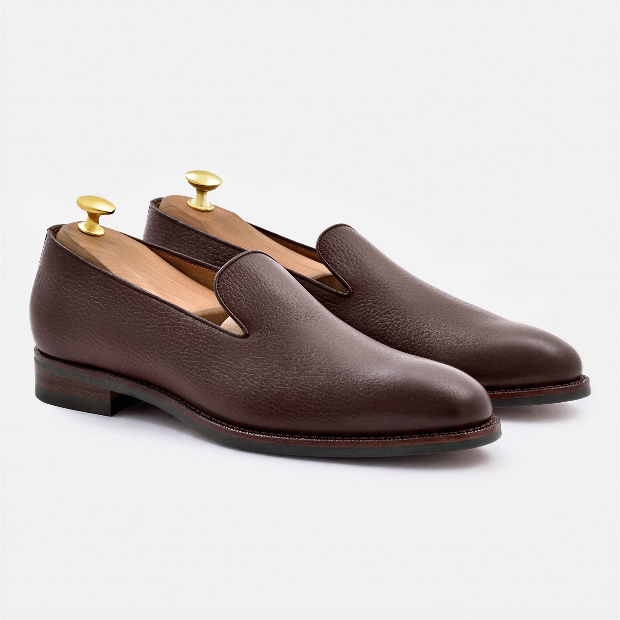Langford Wholecut Loafers - Pebbled - Men's - Image 19