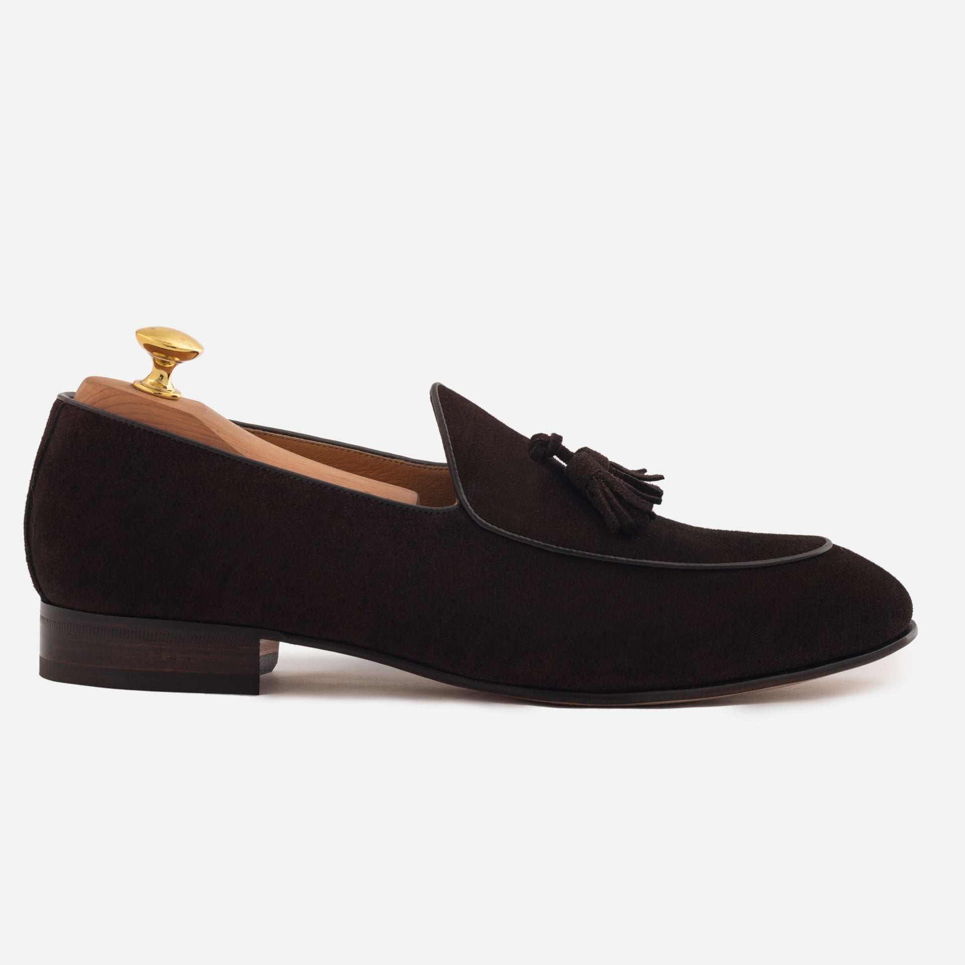 Perry Belgian Loafer - Men's Water-Repellent Suede - Image 2