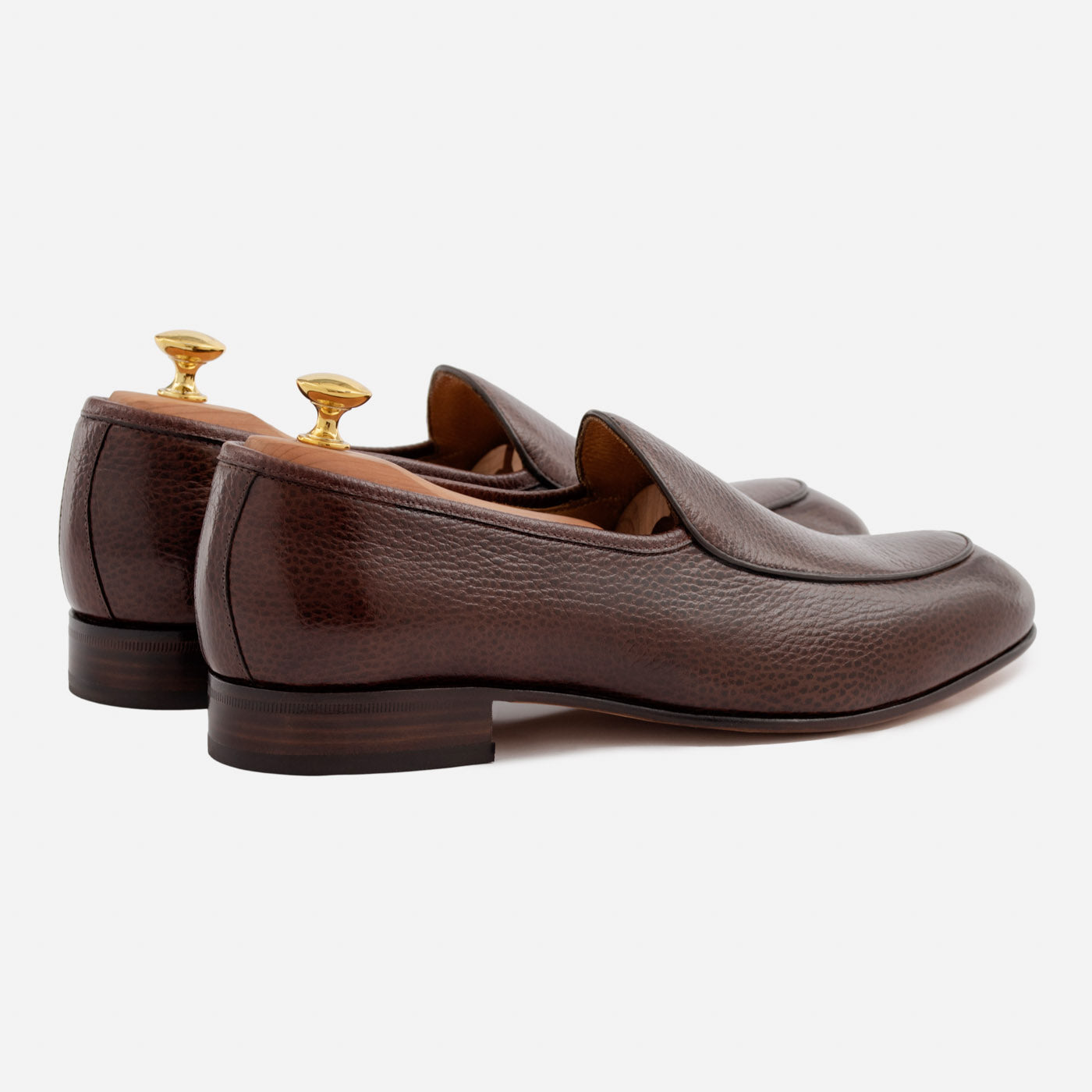 Vincent Belgian Loafers - Pebbled Leather - Men's - Image 9