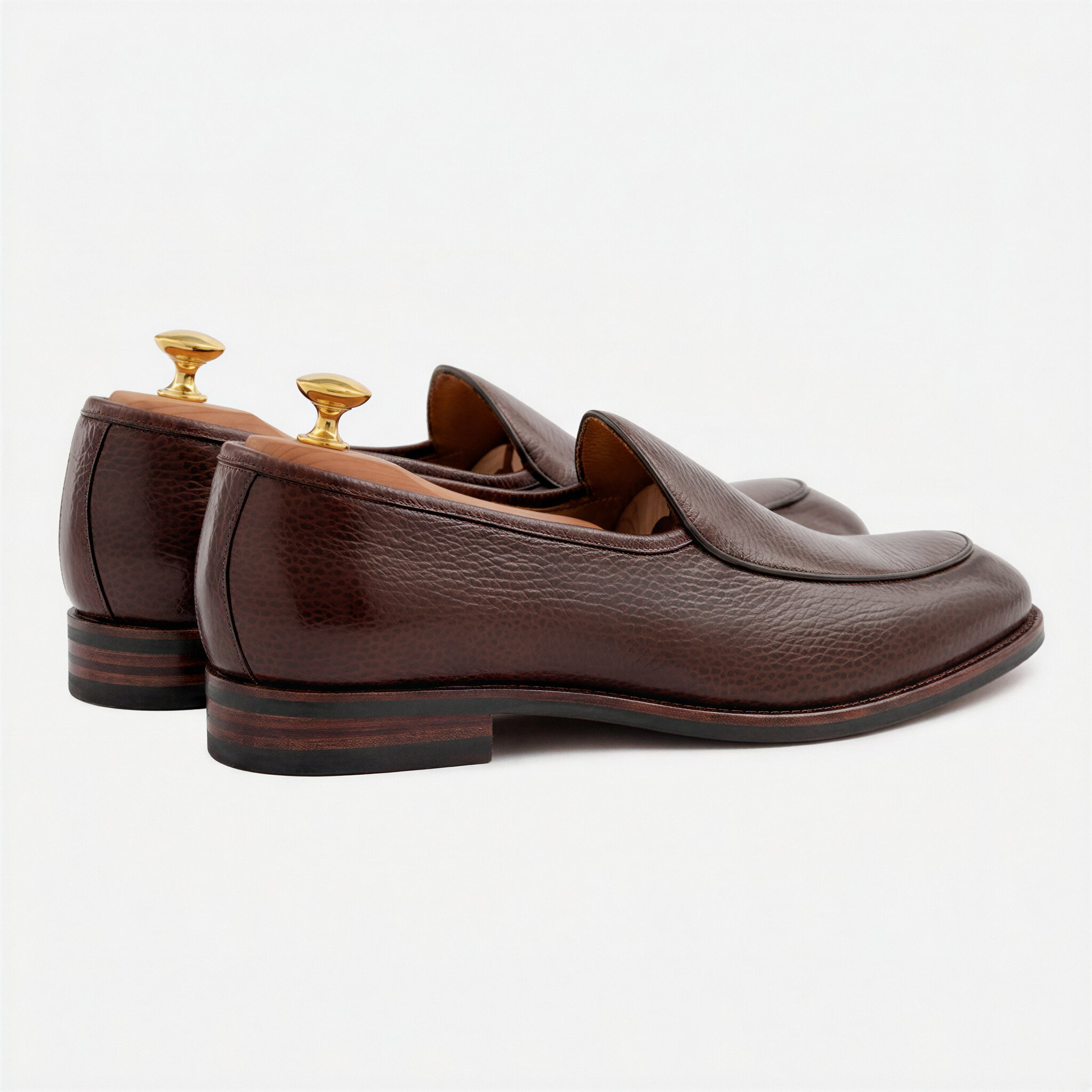 Vincent Belgian Loafers - Pebbled Leather - Men's - Image 21