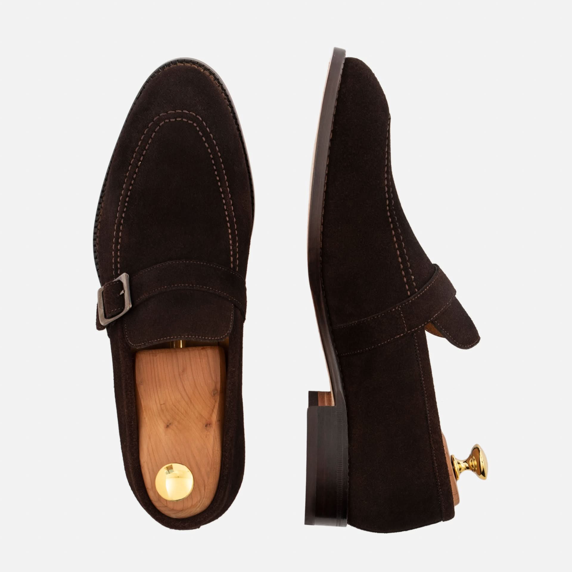 Archie Belted Loafer - Men's Water-Repellent Suede - Image 4