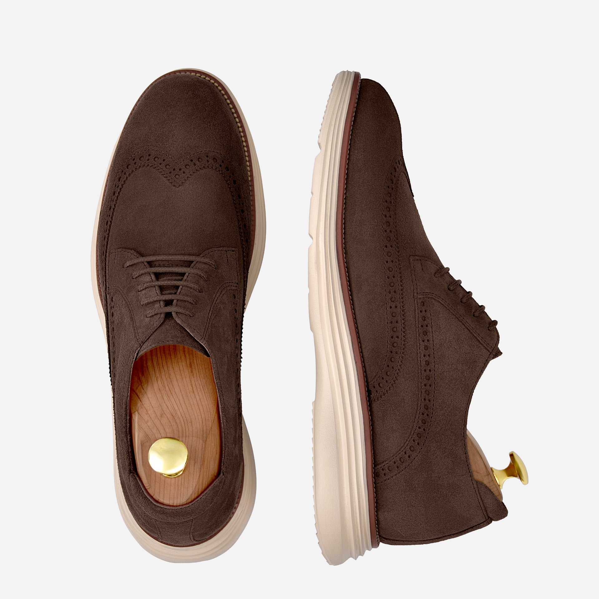 Redford Brogue Derbies - Suede - Men´s - Image 4