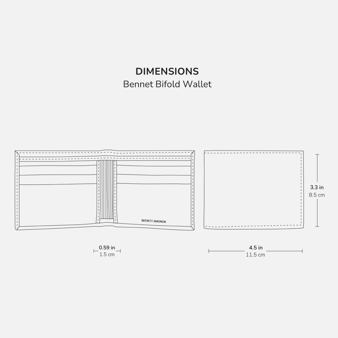 Bennett Bifold Wallet - Smooth Full-Grain Leather - Image 12