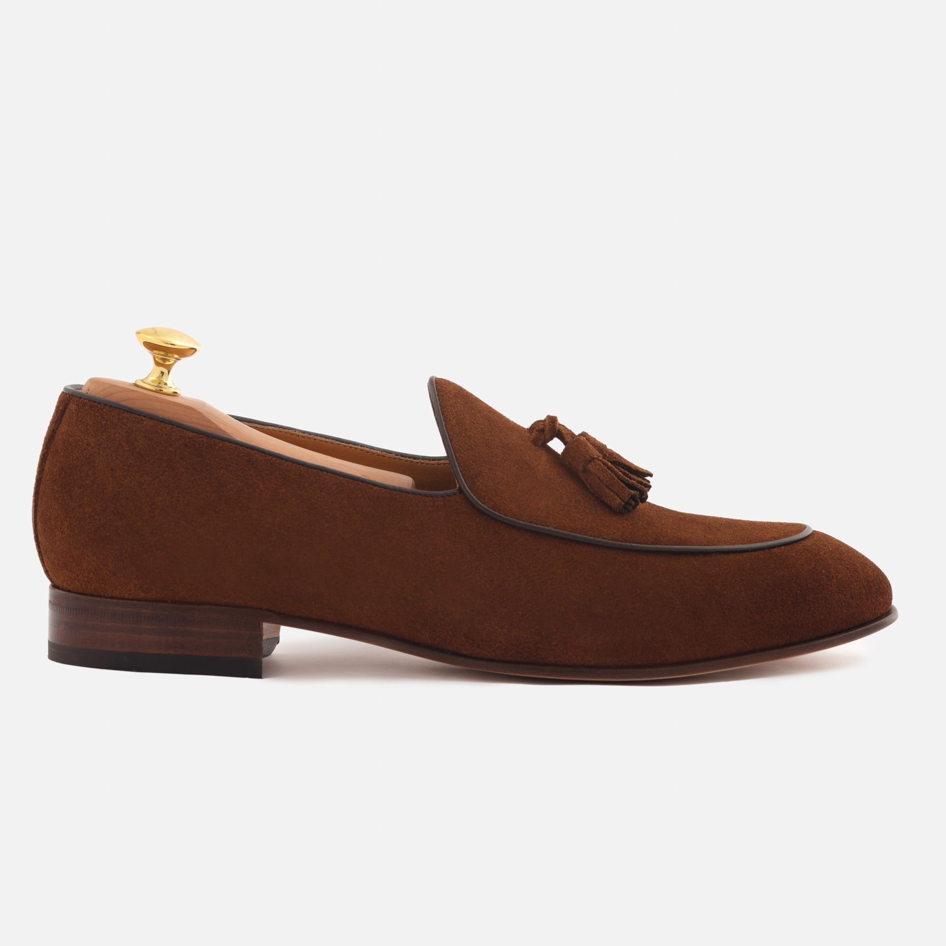 Perry Belgian Loafer - Men's Water-Repellent Suede - Image 8