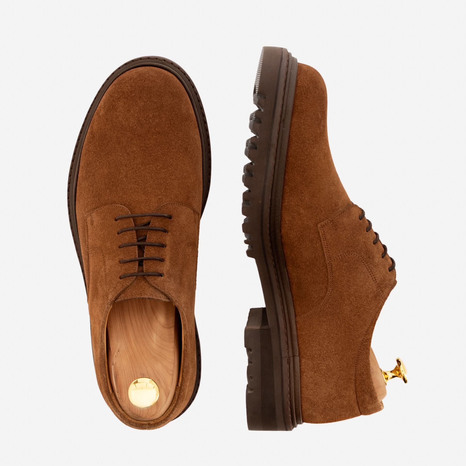 Palermo Derby - Water Repellent Suede - Men's - Image 9