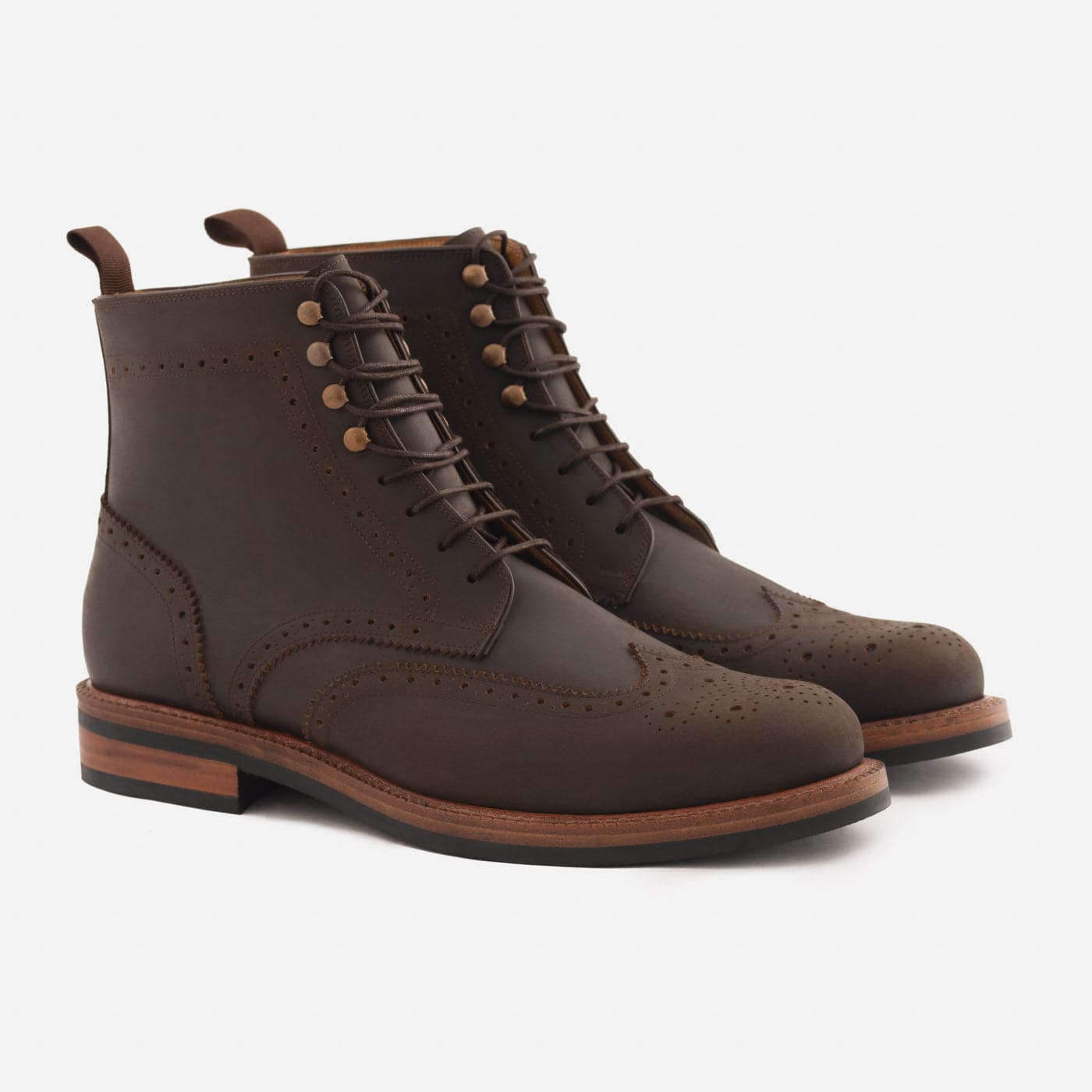 Nolan Brogue Boots - Pull-Up - Men's - Image 16
