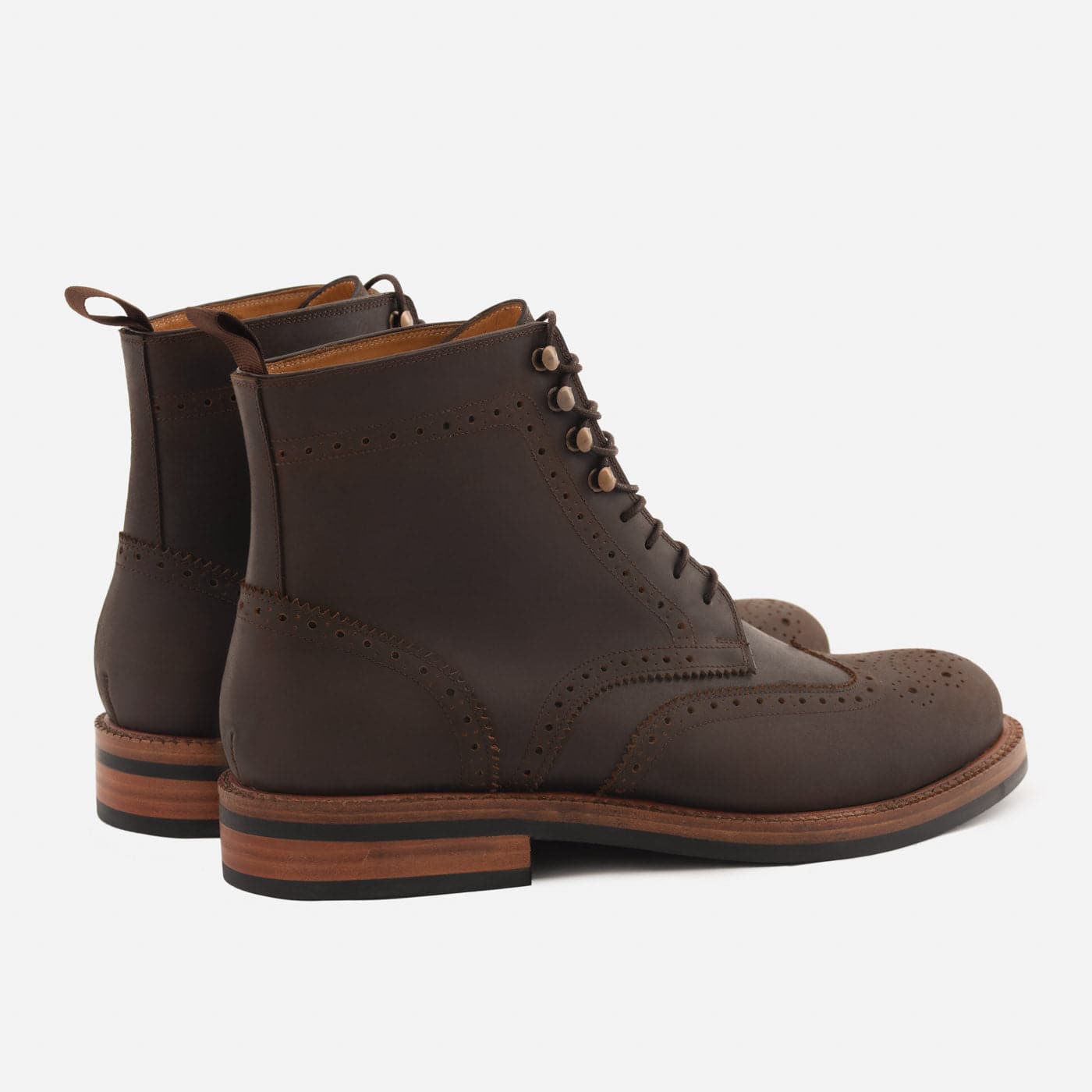 Nolan Brogue Boots - Pull-Up - Men's - Image 18