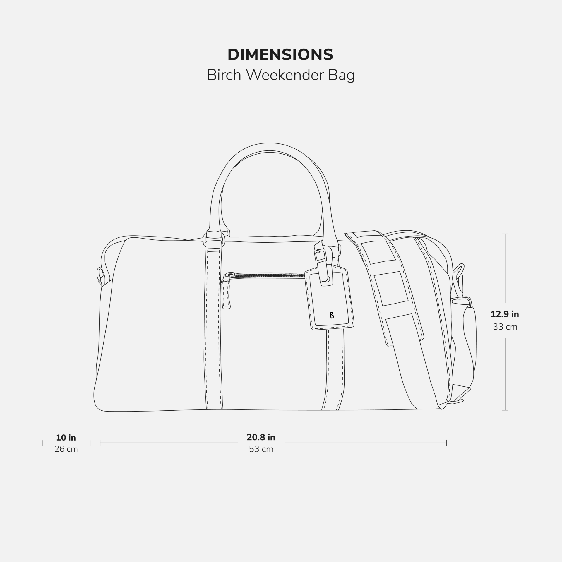 Birch Weekender Bag - Women's Pebbled Leather - Image 18