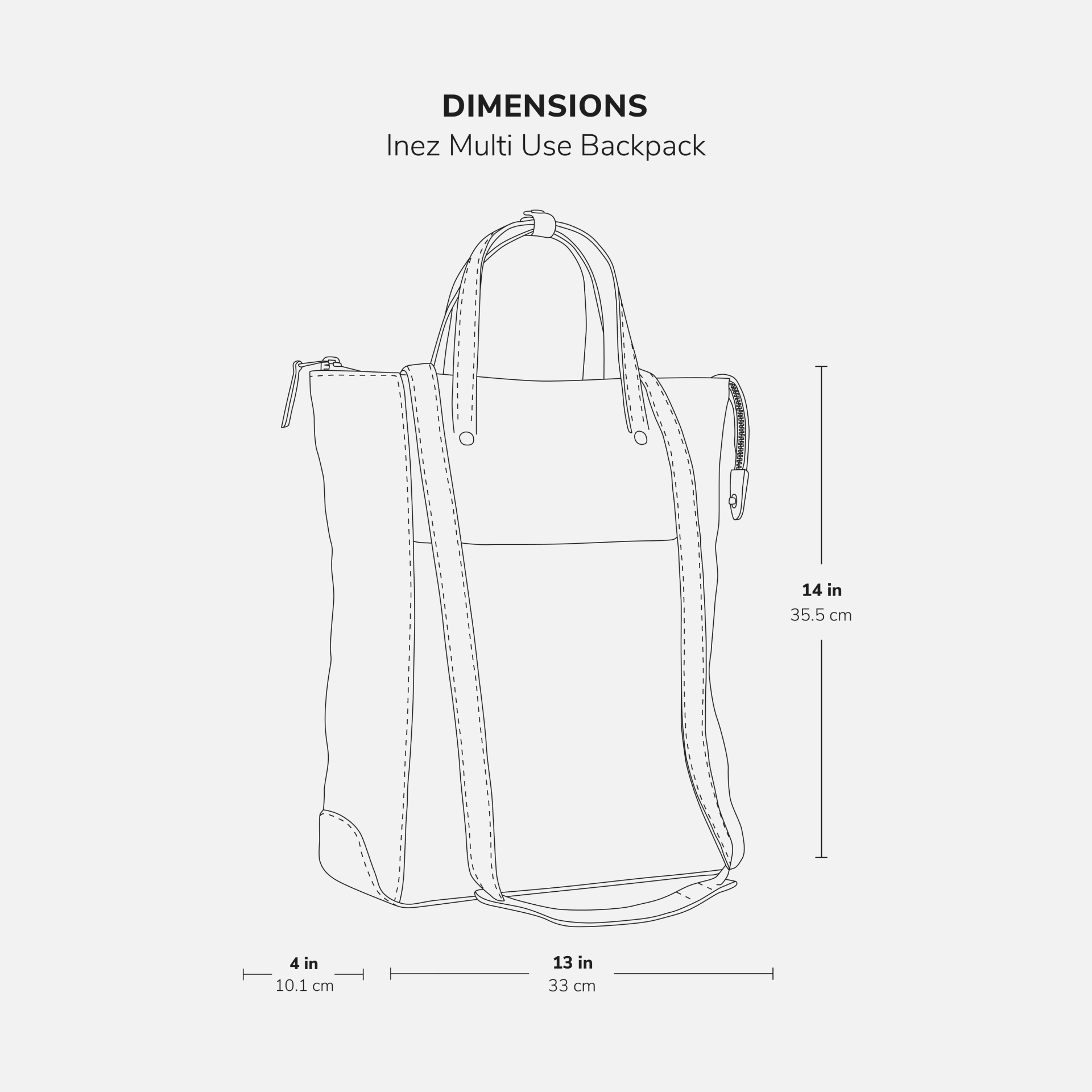 Inez Multi Use Backpack - Women's Pebbled Leather - Image 18