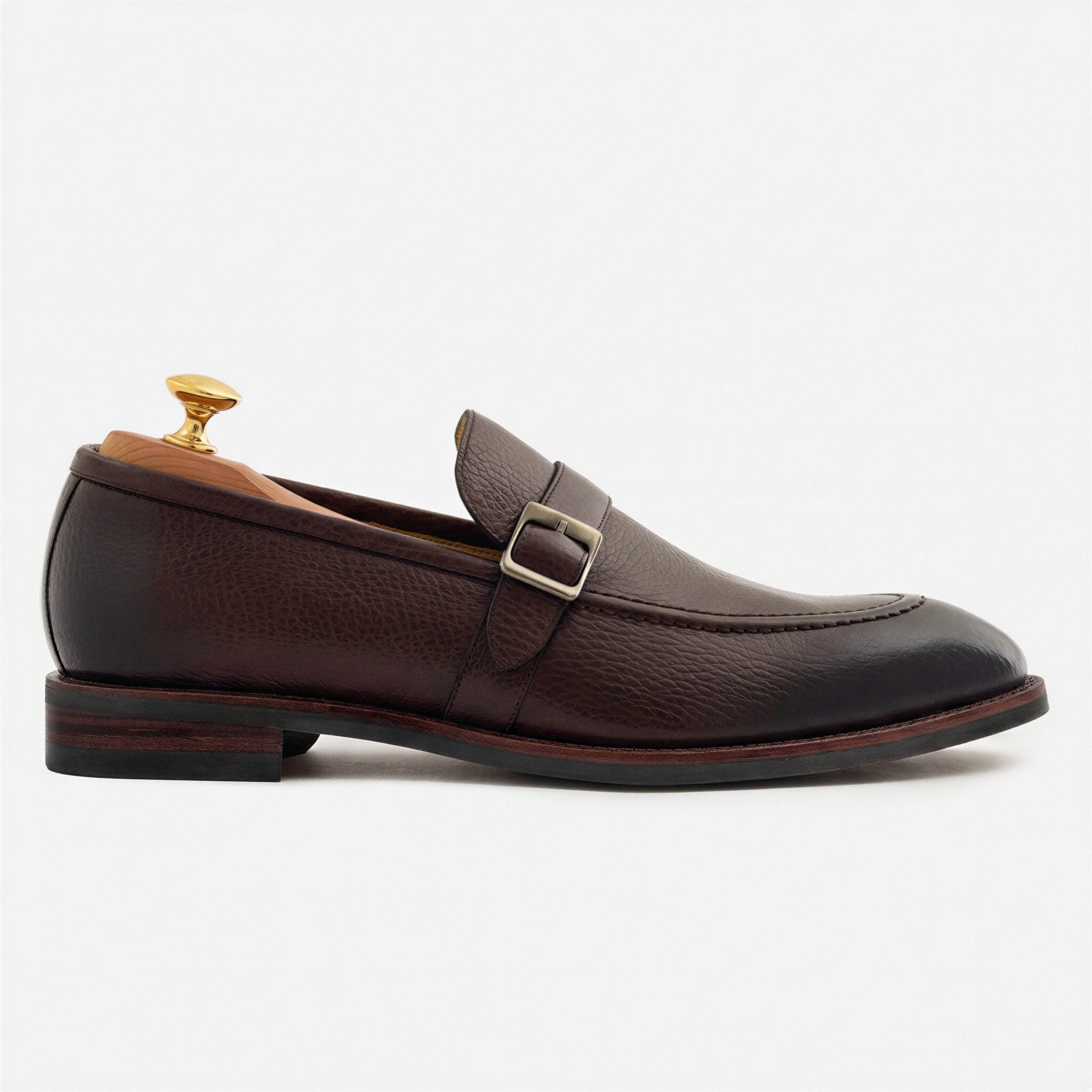 Archie Belted Loafer - Men's  Pebbled Leather - Image 20