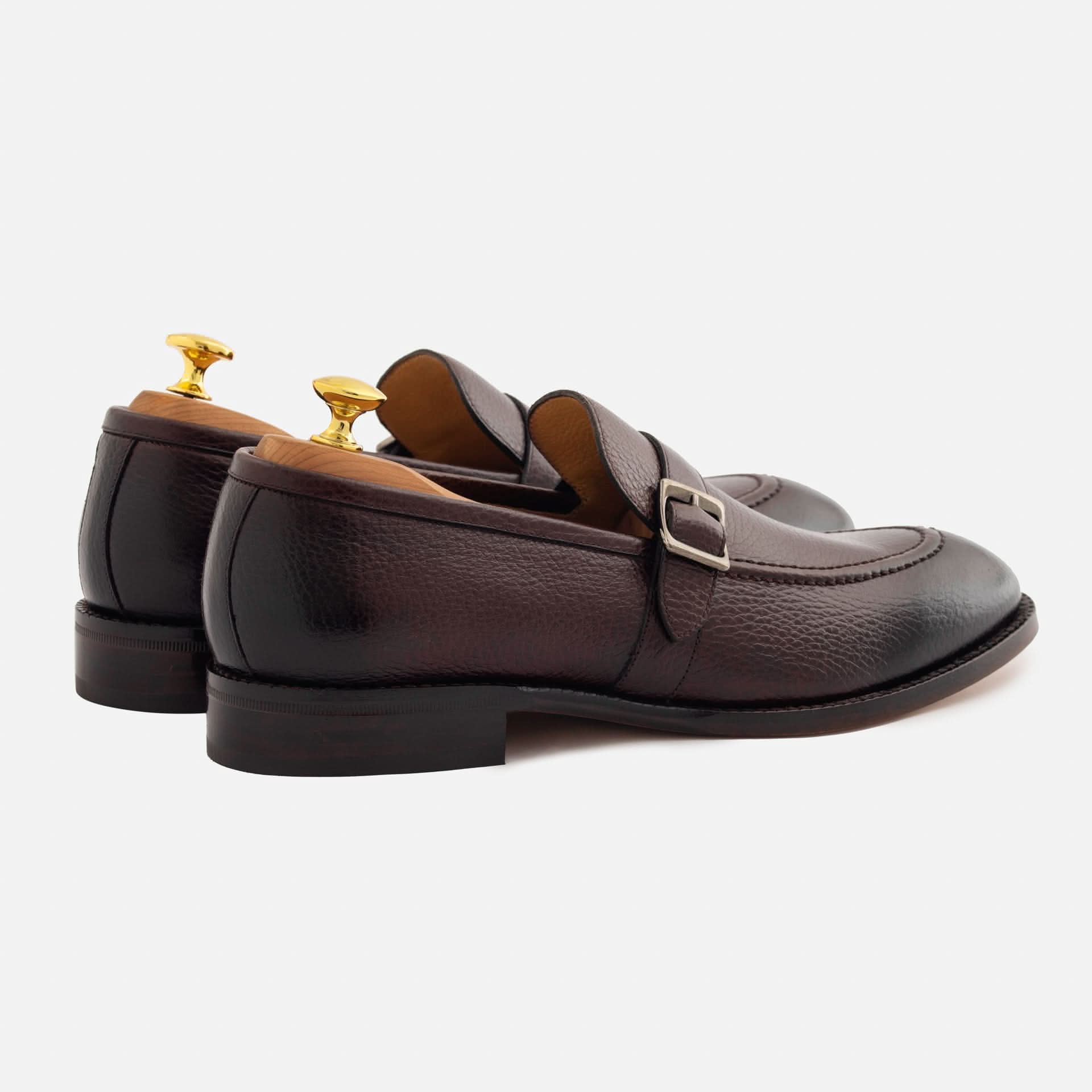 Archie Belted Loafer - Men's  Pebbled Leather - Image 9