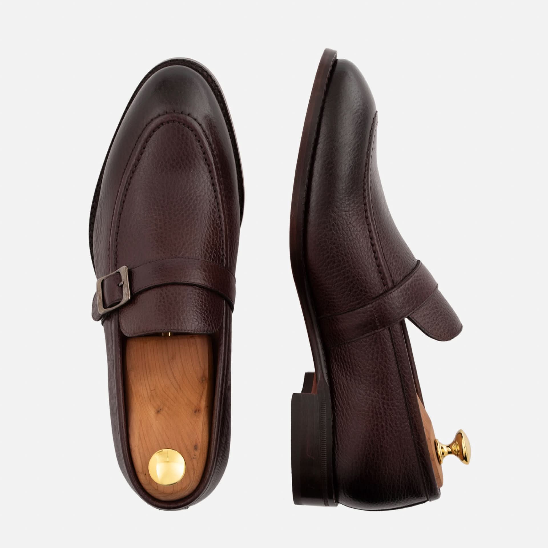 Archie Belted Loafer - Men's  Pebbled Leather - Image 10