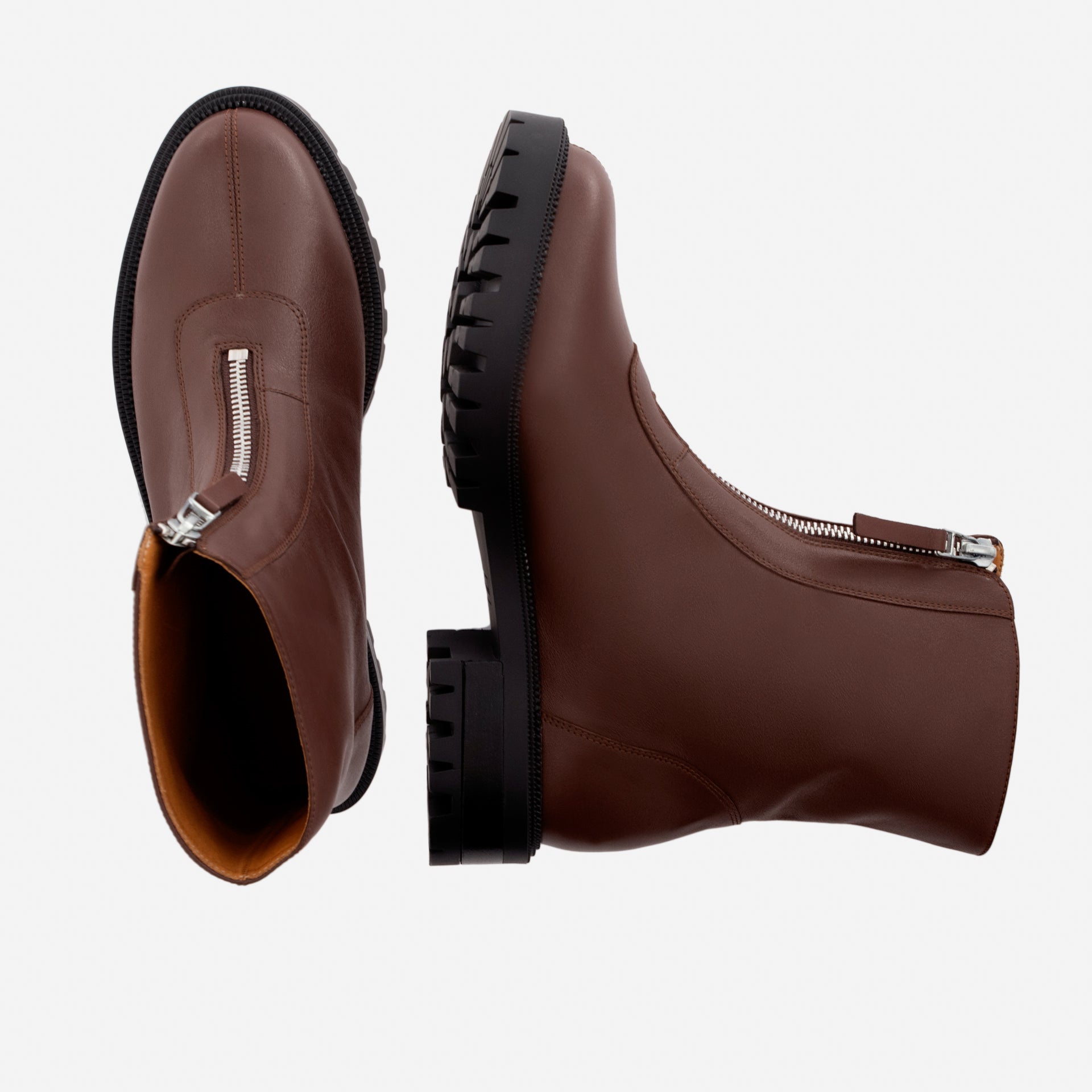 Jenna Zip Up Boots - Women's  Full-Grain Leather - Image 14
