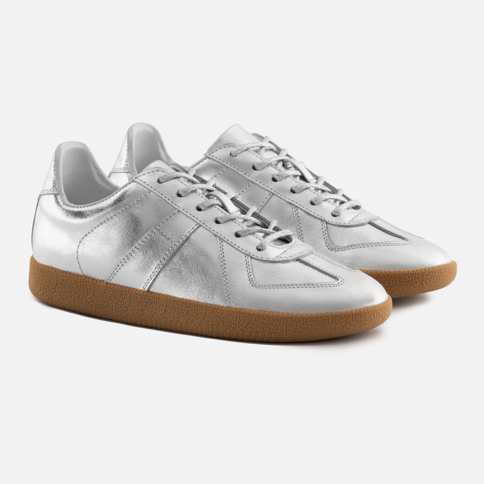 Morgen Trainers - Metallic Leather - Women's - Image 6