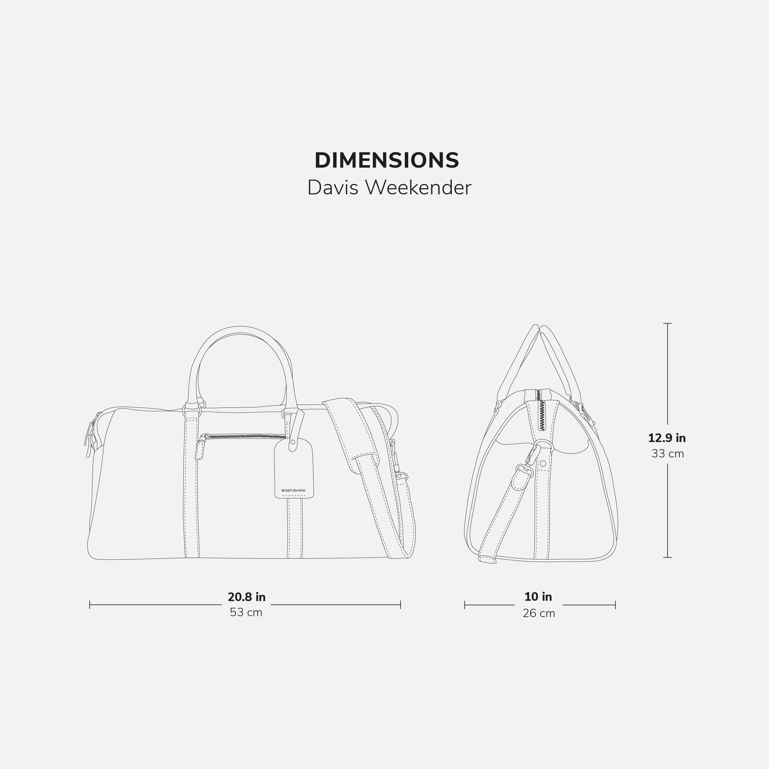 Davis Weekender Bag - Pebbled - Men's - Image 18