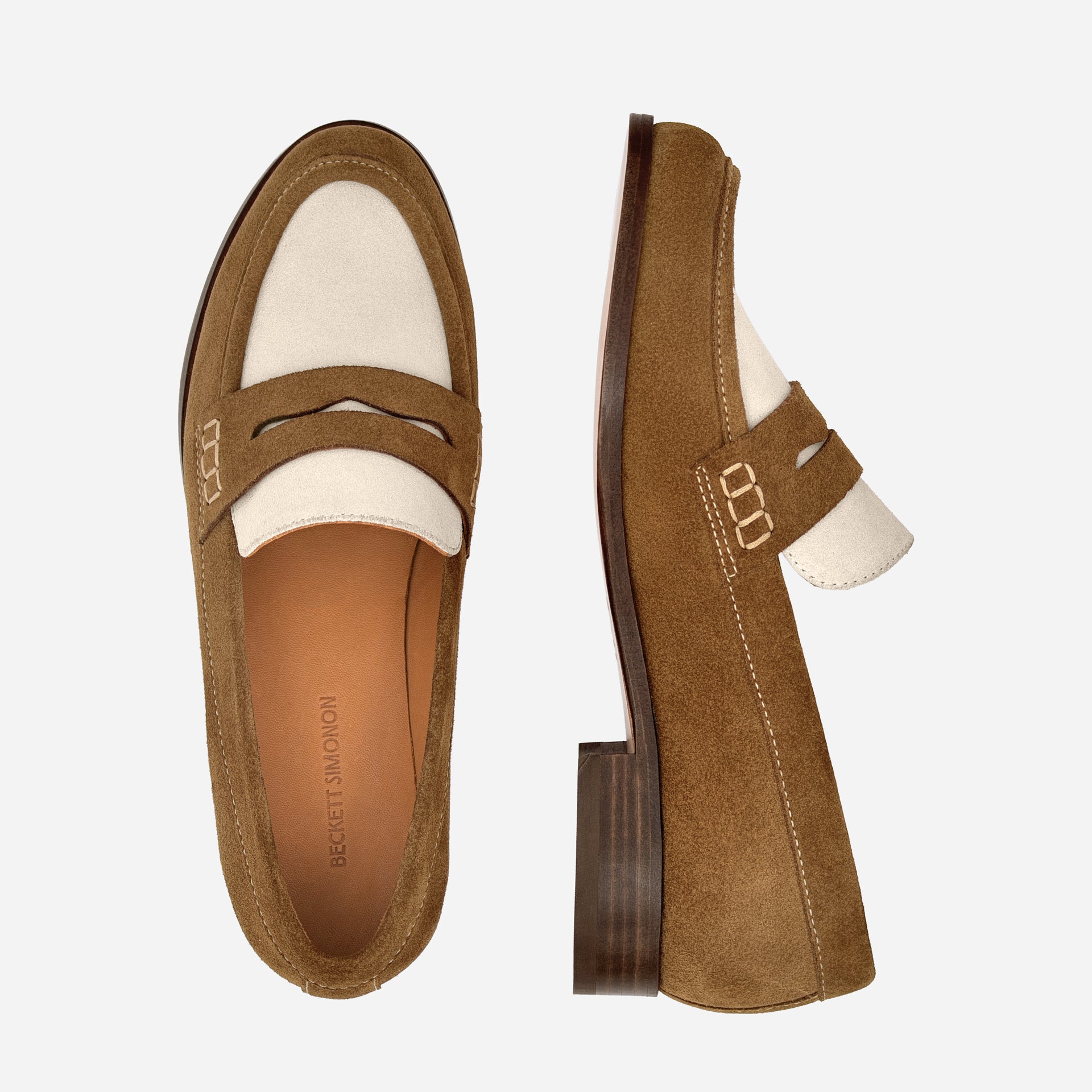 Camille Penny Loafers - Water Repellent Suede - Women's - Image 9