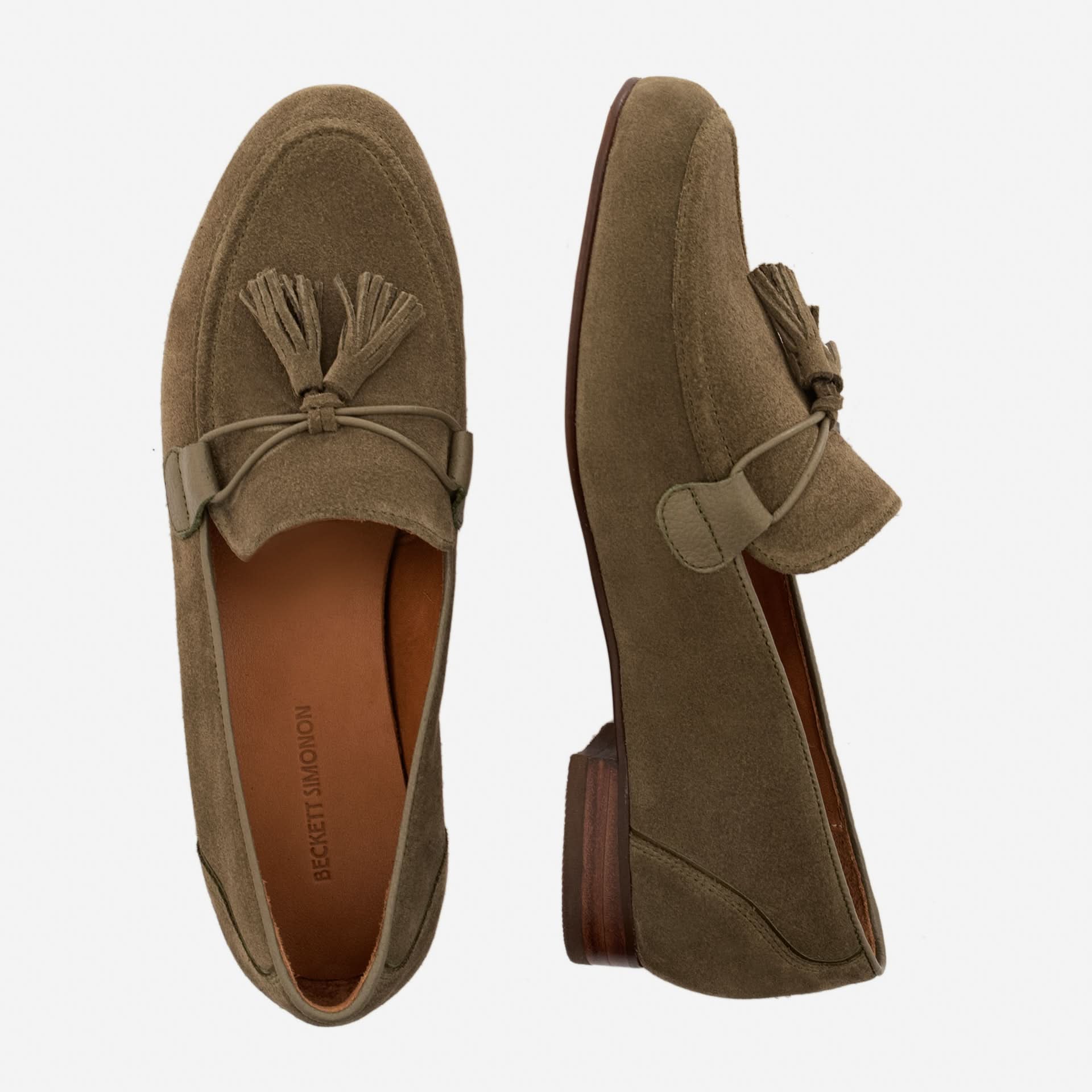Julia Loafers - Water Repellent Suede & Full Grain Leather - Women's - Image 14