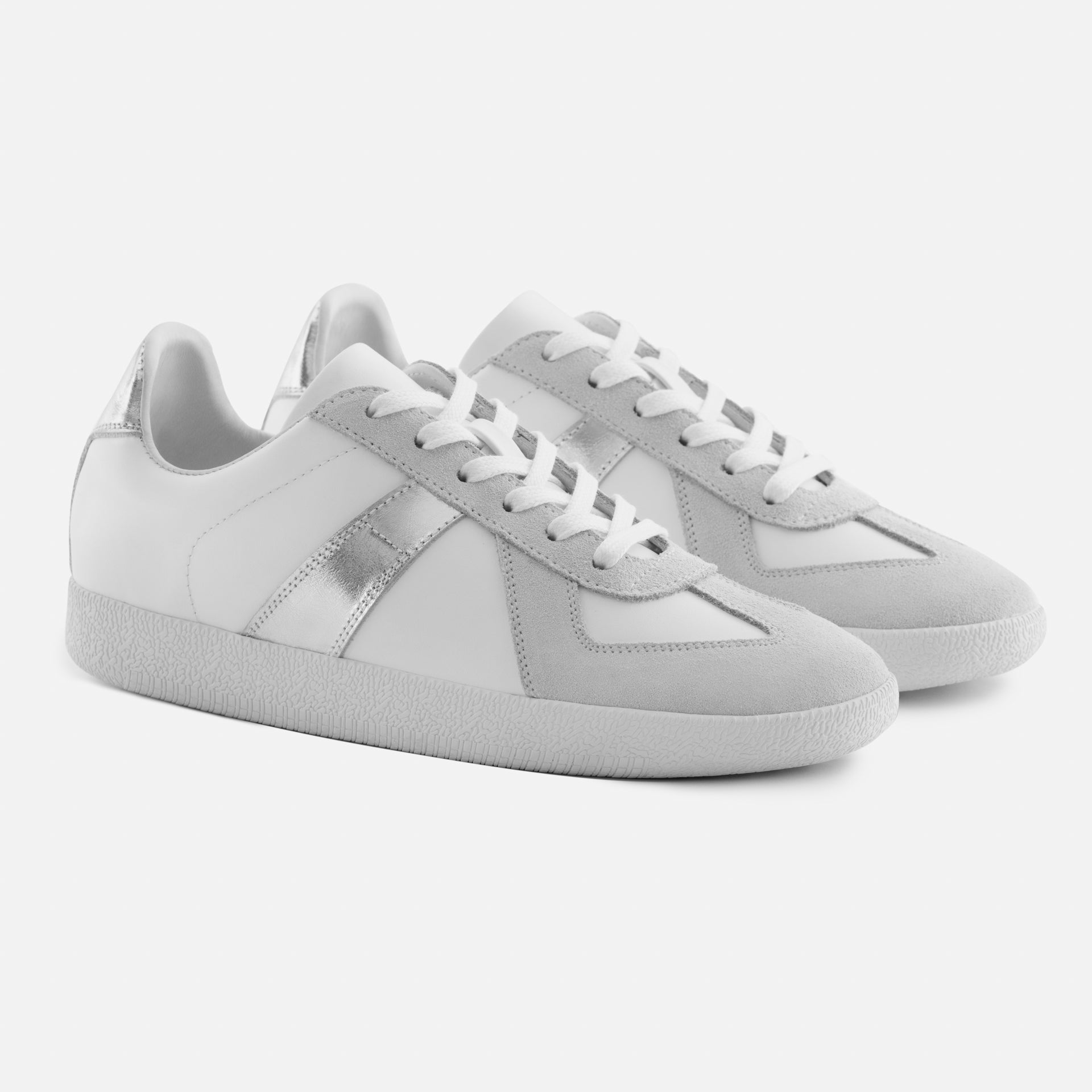 Morgen Trainers - Metallic Leather & Suede - Women's - Image 16