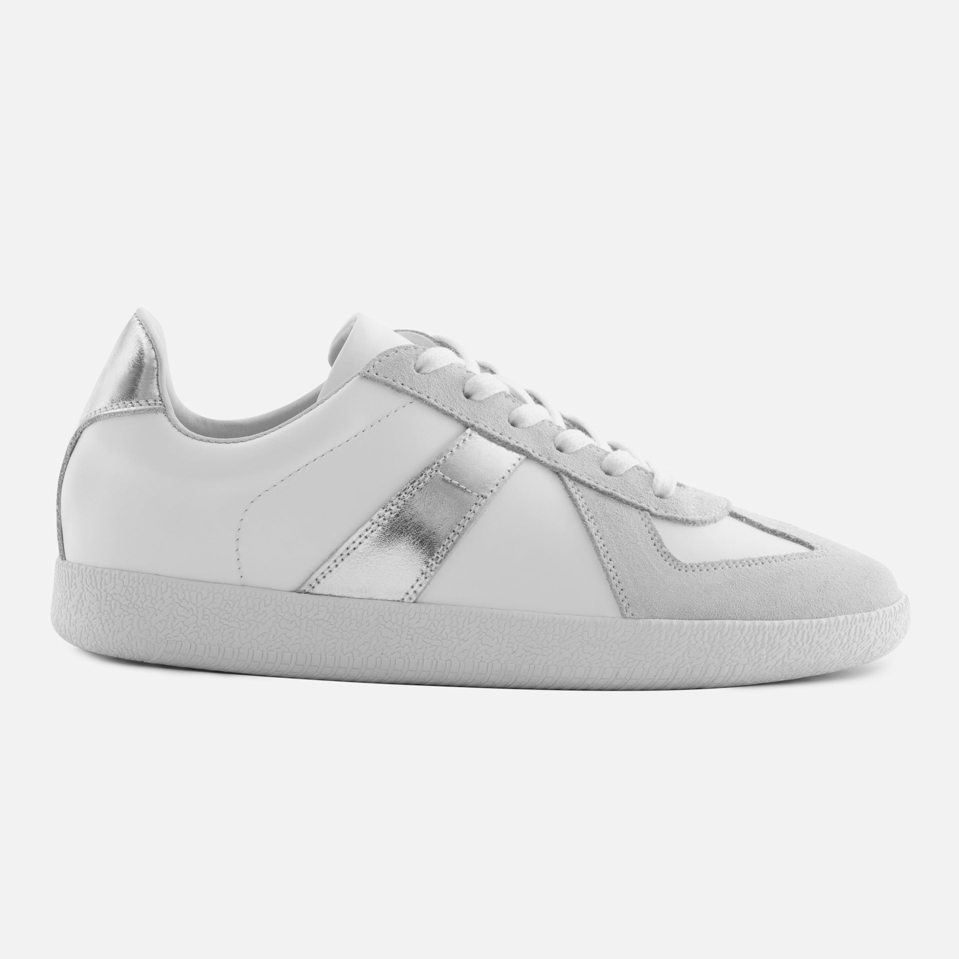 Morgen Trainers - Metallic Leather & Suede - Women's - Image 17