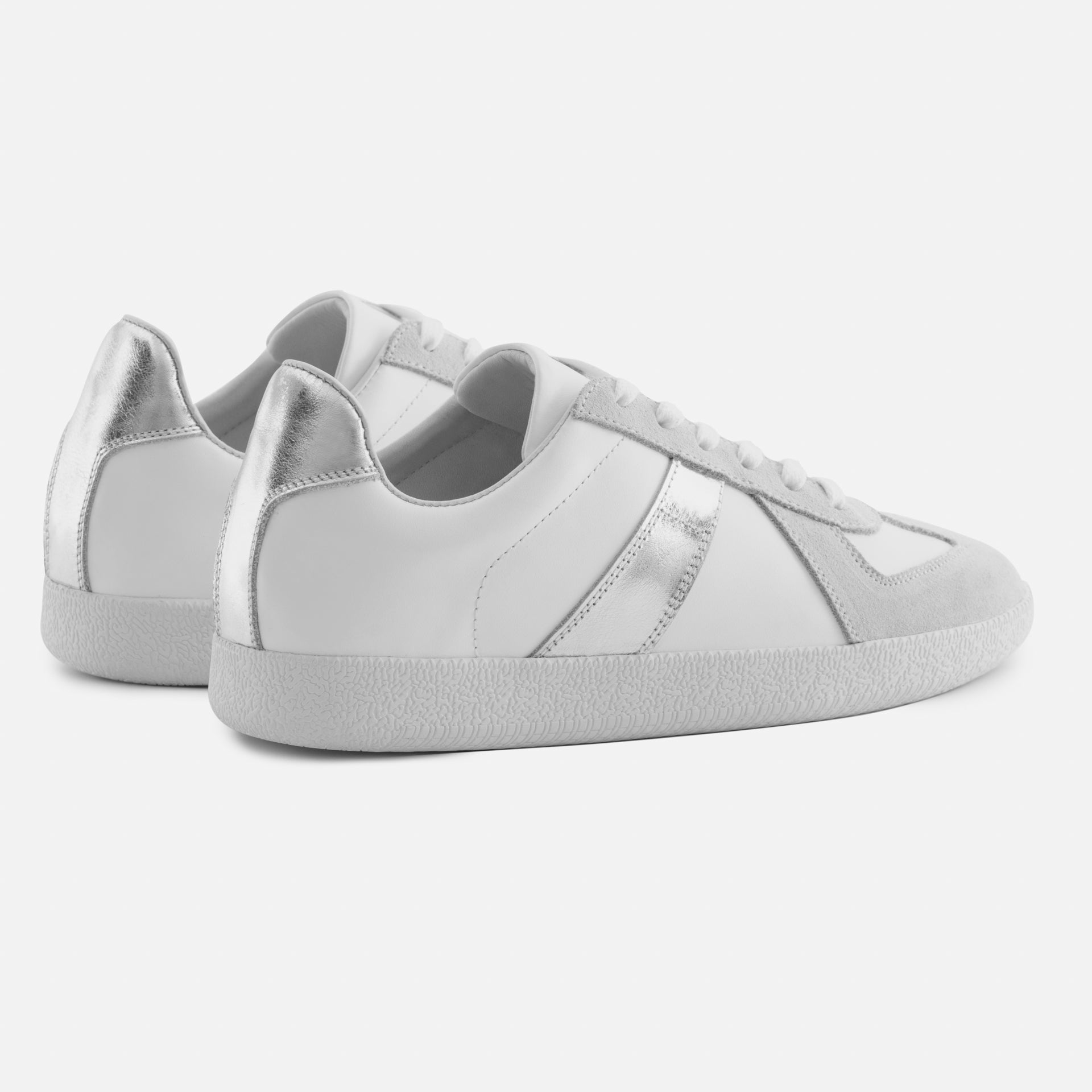 Morgen Trainers - Metallic Leather & Suede - Women's - Image 18