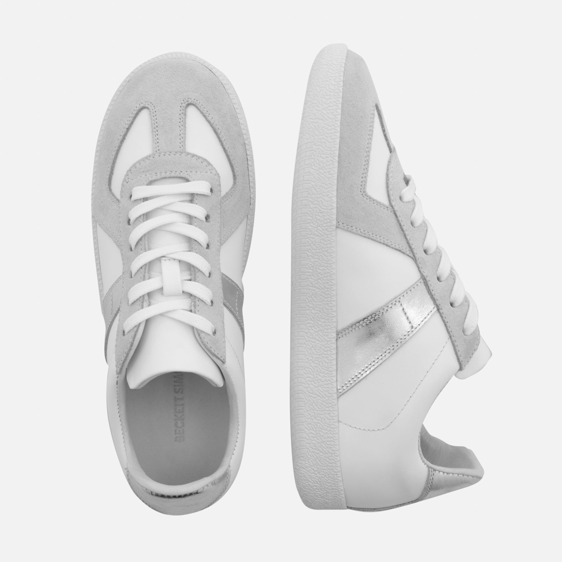 Morgen Trainers - Metallic Leather & Suede - Women's - Image 19